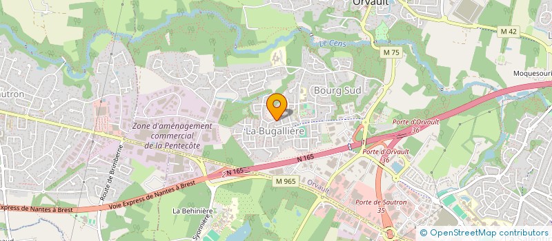 localisation de l'entreprise MCE à ORVAULT