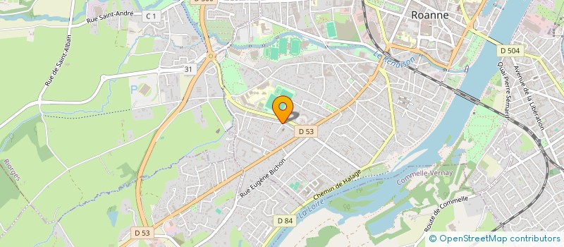 localisation de l'entreprise MCE à ROANNE