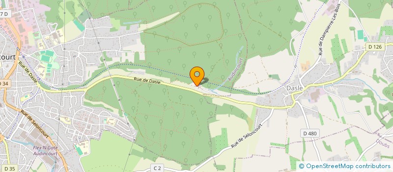 localisation de l'entreprise MCE  AUDINCOURT