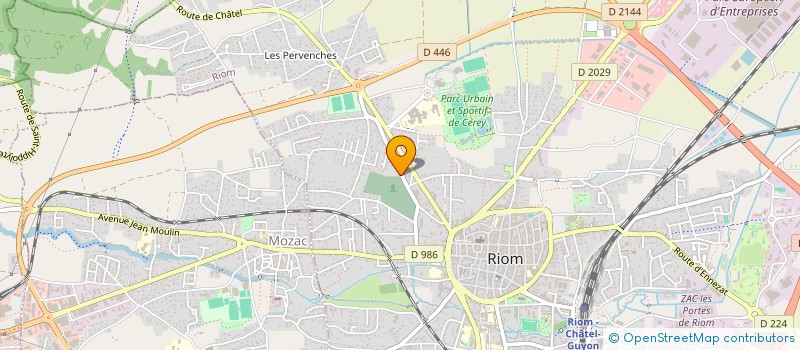 localisation de l'entreprise MCE BATIMENT  RIOM