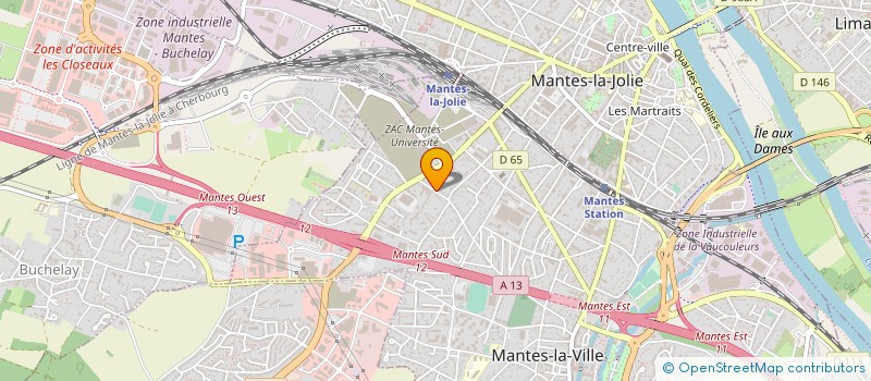 localisation de l'entreprise MCE - MANTES COUVERTURE ETANCHEITE  MANTES-LA-VILLE