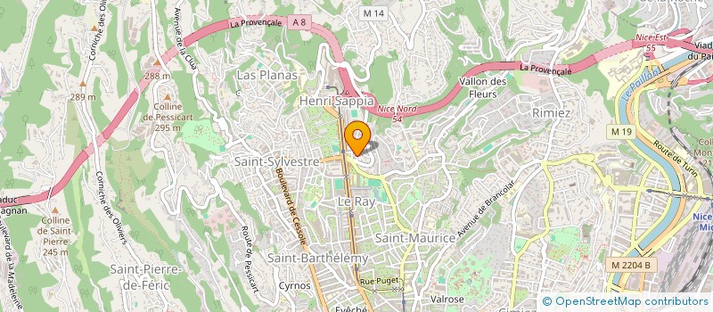 localisation de l'entreprise MCE TRAVAUX IMMOBILIERS à NICE