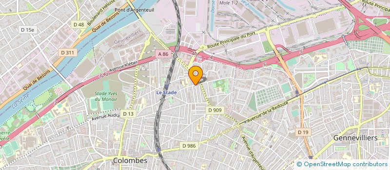 localisation de l'entreprise MCEB à COLOMBES