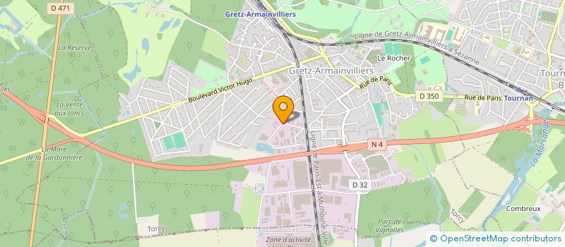 localisation de l'entreprise MCEP  GRETZ ARMAINVILLIERS