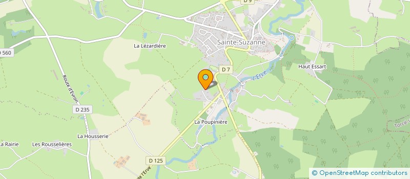localisation de l'entreprise MCES à SAINTE-SUZANNE-ET-CHAMMES
