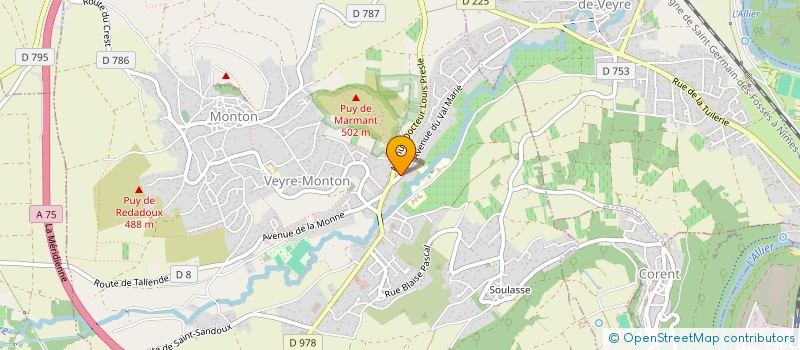 localisation de l'entreprise MCES  VEYRE-MONTON