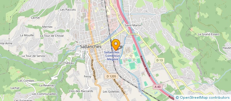 localisation de l'entreprise MCES à SALLANCHES