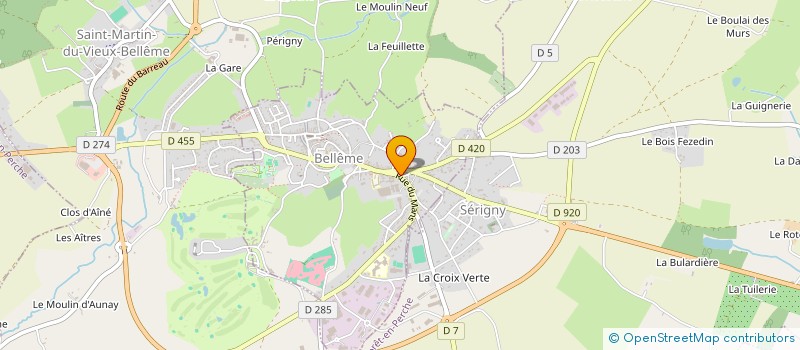 localisation de l'entreprise MCF à BELLEME