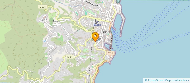 localisation de l'entreprise MCF à BASTIA