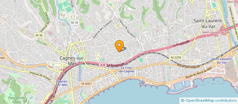 localisation de l'entreprise MCF GROUP à CAGNES-SUR-MER