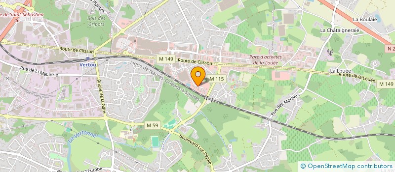 localisation de l'entreprise MCFI à VERTOU