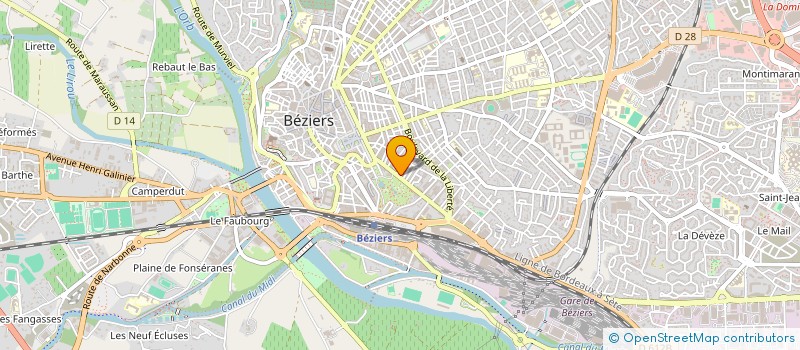 localisation de l'entreprise MCG  BEZIERS