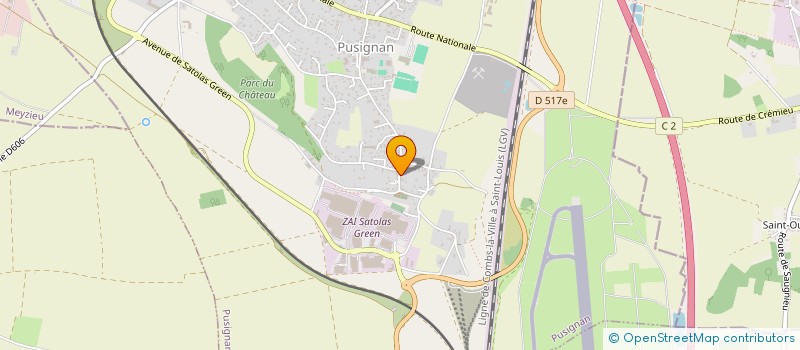 localisation de l'entreprise MCG  PUSIGNAN