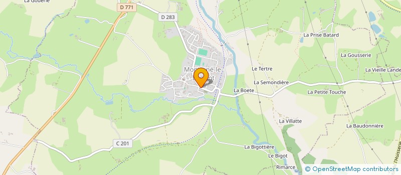 localisation de l'entreprise MCG à MONTIGNE-LE-BRILLANT