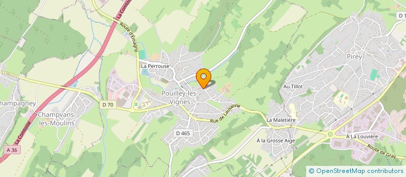 localisation de l'entreprise MCG  POUILLEY-LES-VIGNES