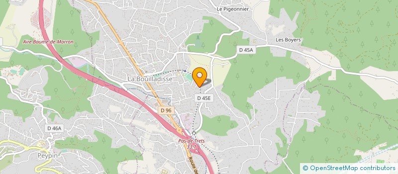 localisation de l'entreprise MCG à LA BOUILLADISSE