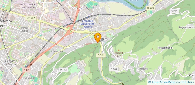 localisation de l'entreprise MCG  GIERES