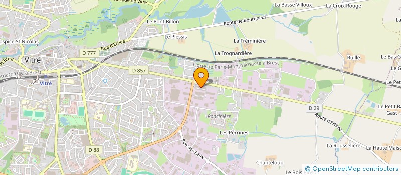 localisation de l'entreprise MCG à VITRE