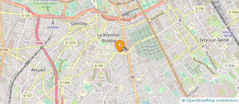 localisation de l'entreprise MCG MARKETING AND COMMUNICATION GROUP  LE KREMLIN-BICETRE