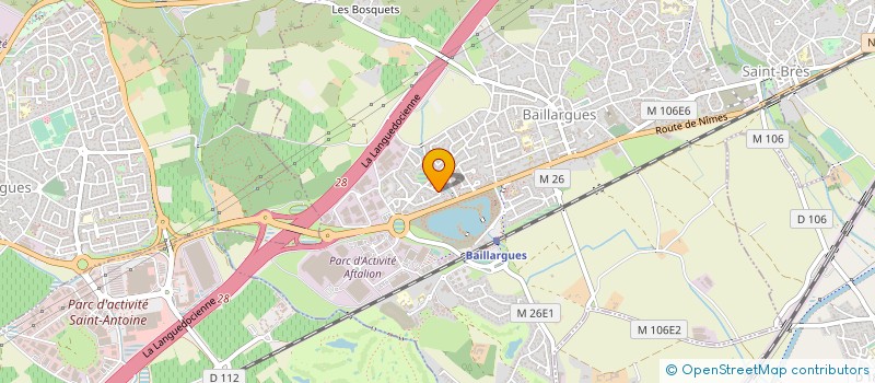 localisation de l'entreprise MCG SCI à BAILLARGUES