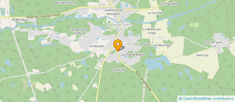 localisation de l'entreprise MCG TRANSPORTS  LA FERTE-SAINT-CYR