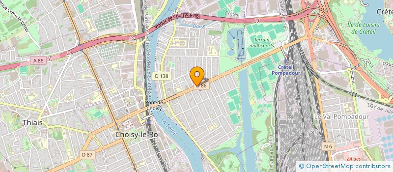 localisation de l'entreprise MCH  CHOISY-LE-ROI