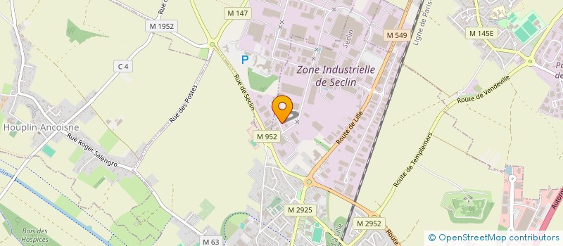 localisation de l'entreprise MCH 59  SECLIN