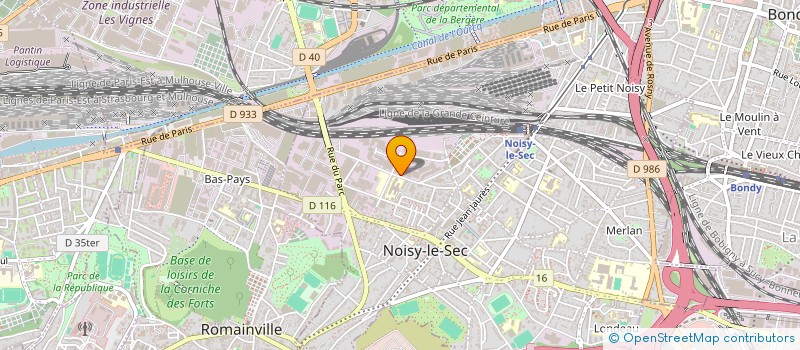 localisation de l'entreprise MCH à NOISY-LE-SEC