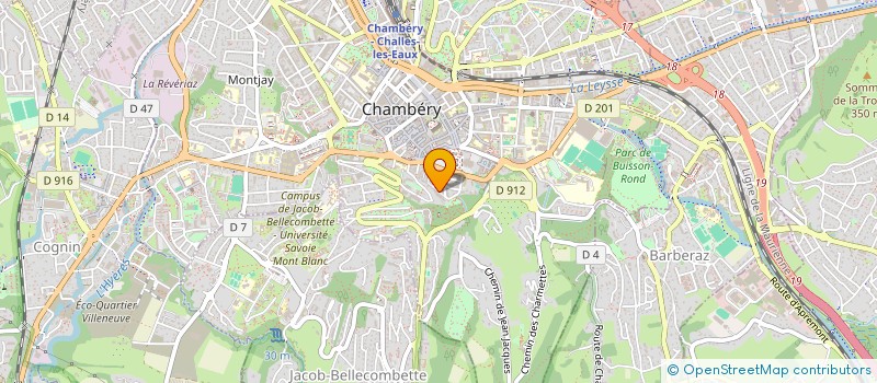 localisation de l'entreprise MCH  CHAMBERY