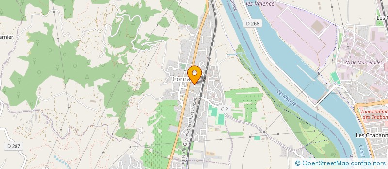 localisation de l'entreprise MCH  CORNAS