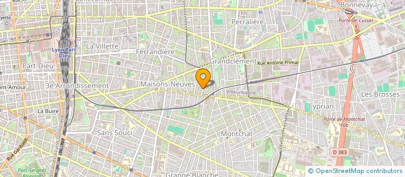 localisation de l'entreprise MCH AGORA  VILLEURBANNE