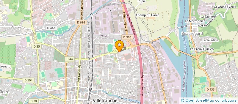 localisation de l'entreprise MCH BATIMENT  VILLEFRANCHE-SUR-SAONE