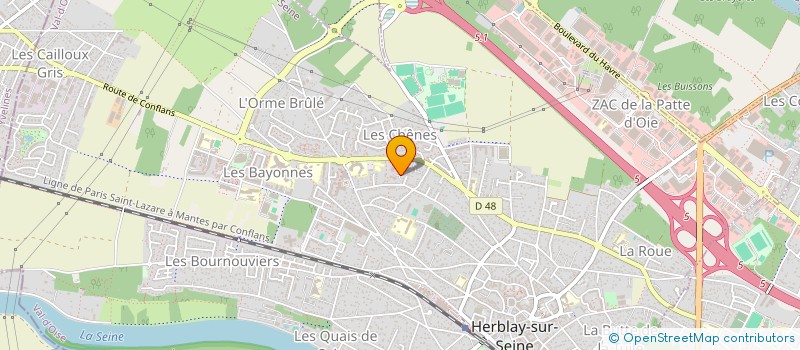localisation de l'entreprise MCH CONSULTANT  HERBLAY-SUR-SEINE