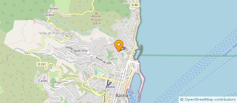 localisation de l'entreprise MCH INVEST à BASTIA