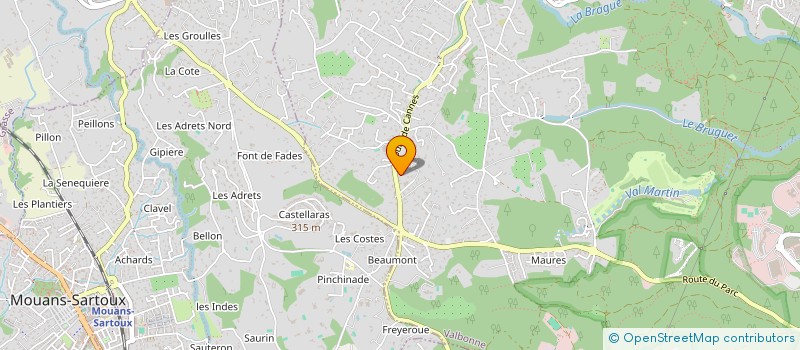 localisation de l'entreprise MCH LE RELAIS DE LA VIGNETTE  VALBONNE