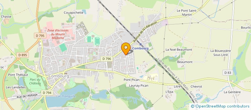 localisation de l'entreprise MCHDISTRINAT  COMBOURG