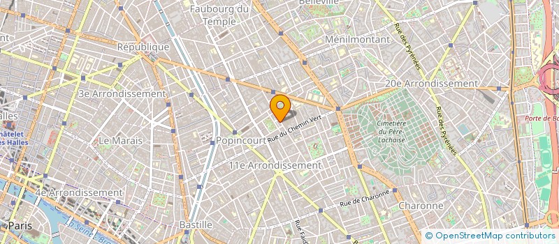 localisation de l'entreprise MCI à PARIS