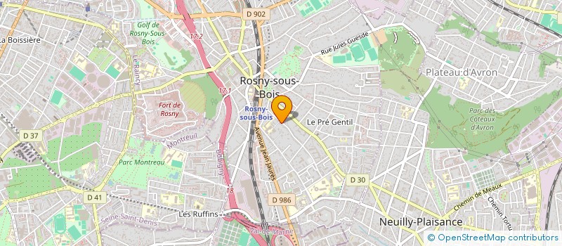 localisation de l'entreprise MCI à ROSNY-SOUS-BOIS