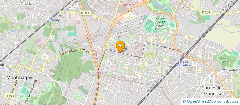 localisation de l'entreprise MCI  SARCELLES