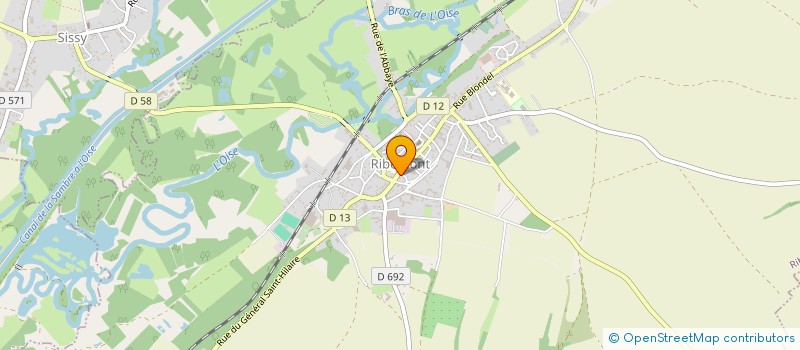 localisation de l'entreprise MCI ASSURANCES  RIBEMONT