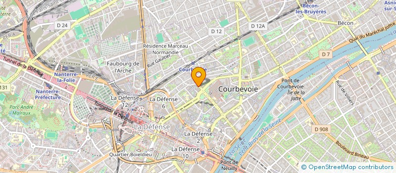localisation de l'entreprise MCI BTP à COURBEVOIE