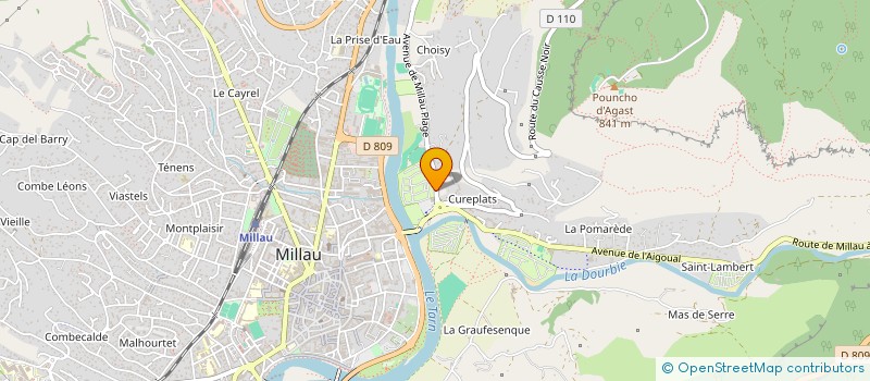 localisation de l'entreprise MCI CAP SUD  MILLAU