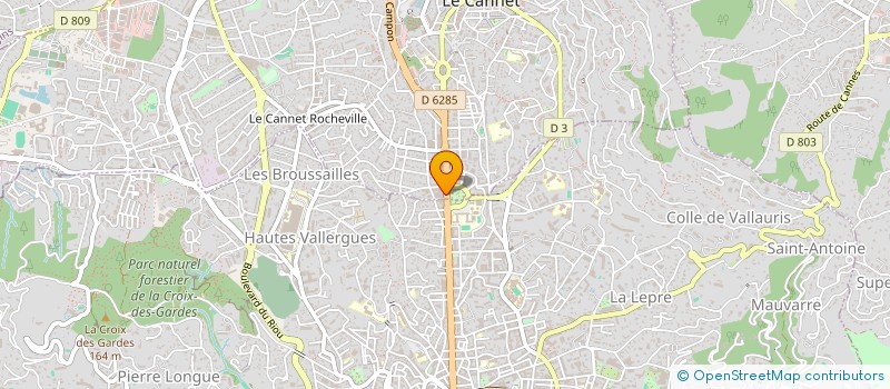 localisation de l'entreprise MCI CONSEIL à LE CANNET