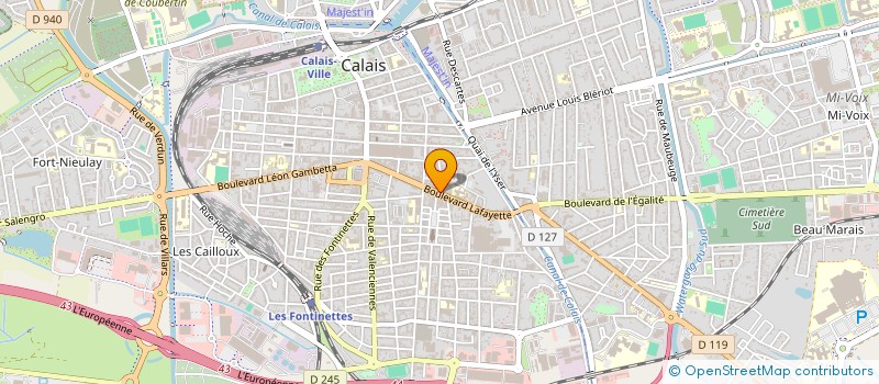 localisation de l'entreprise MCI CONSTRUCTION ET RENOVATION à CALAIS