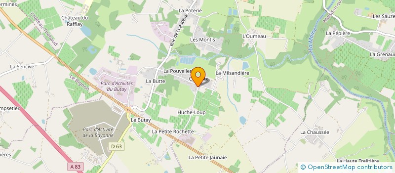 localisation de l'entreprise MCI EN AFRIQUE  CHATEAU-THEBAUD