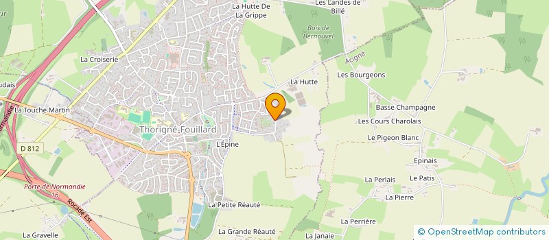 localisation de l'entreprise MCI MCA DECO à THORIGNE FOUILLARD