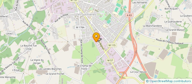 localisation de l'entreprise MCI SERVICES à LE BIGNON