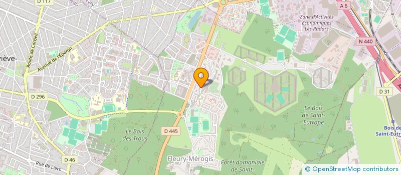 localisation de l'entreprise MCI TRANSPORT  FLEURY-MEROGIS