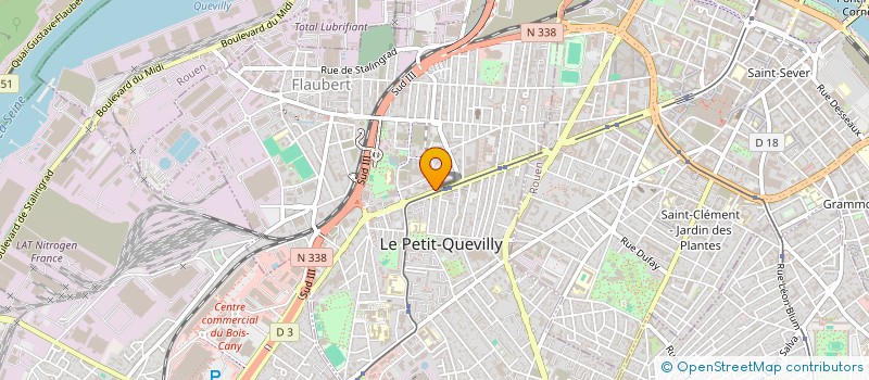 localisation de l'entreprise MCIG HOLDING  LE PETIT-QUEVILLY