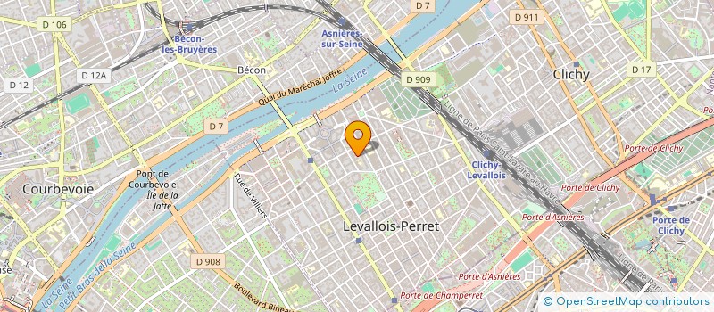 localisation de l'entreprise MCINVEST à LEVALLOIS PERRET